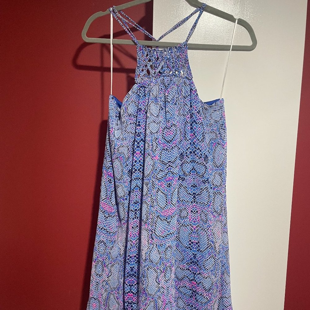 Alice & Trixie Cutaway Halter Dress with Braided Front Panel Size S (Excellent)
